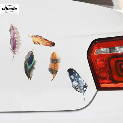 feather Stickers | Car Stickers | Car Decals | Refrigerator sticker | Bumper sticker | Diary sticker |  Scrapbook Stickers | Waterproof