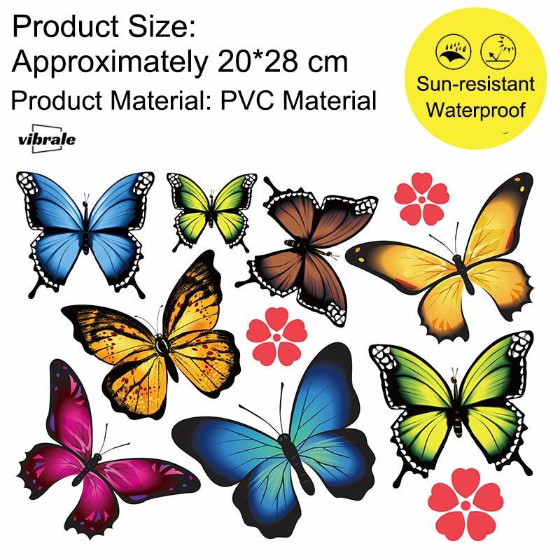 butterfly Stickers . Car Stickers . Car Decals . Refrigerator sticker . Bumper sticker . Diary sticker .  Scrapbook Stickers . Waterproof