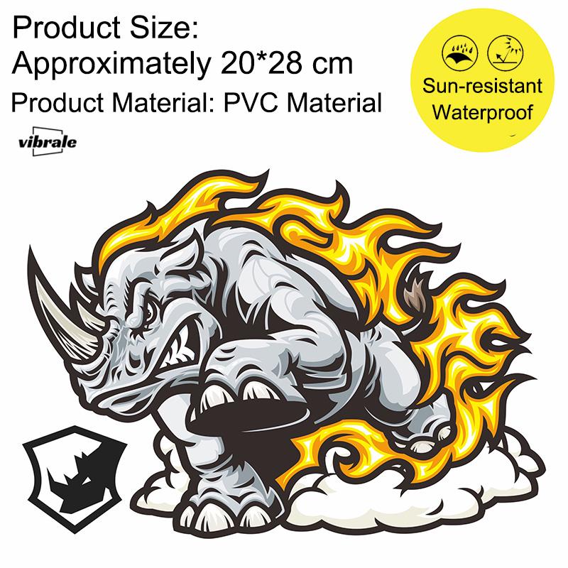 rhino Stickers | Car Stickers | Car Decals | Refrigerator sticker | Bumper sticker | Diary sticker |  Scrapbook Stickers | Waterproof