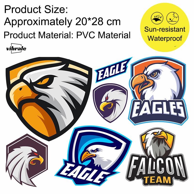 eagle Stickers . Car Stickers . Car Decals . Refrigerator sticker . Bumper sticker . Diary sticker .  Scrapbook Stickers . Waterproof