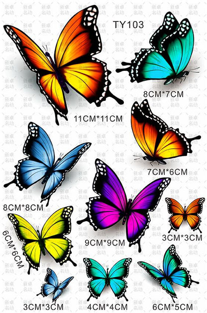 butterfly Stickers / Car Stickers / Car Decals / Bumper sticker / Refrigerator sticker / Diary sticker /  Scrapbook Stickers / Waterproof