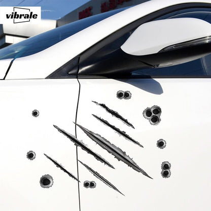 bullet hole Stickers , Car Stickers , Car Decals , Refrigerator sticker , Bumper sticker , Diary sticker , Bullet marks Stickers,Waterproof