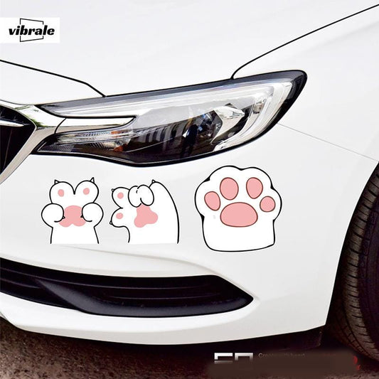 Cute paw prints Stickers . Car Stickers . Car Decals . Refrigerator sticker . Bumper sticker . Diary sticker .  Scrapbook Stickers