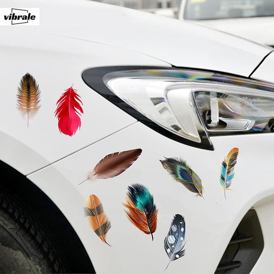 feather Stickers / Car Stickers / Car Decals / Refrigerator sticker | Bumper sticker | Diary sticker |  Scrapbook Stickers | Waterproof