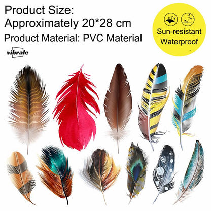 feather Stickers / Car Stickers / Car Decals / Refrigerator sticker | Bumper sticker | Diary sticker |  Scrapbook Stickers | Waterproof