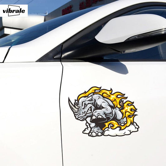 rhino Stickers | Car Stickers | Car Decals | Refrigerator sticker | Bumper sticker | Diary sticker |  Scrapbook Stickers | Waterproof