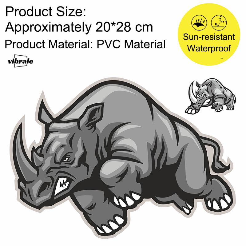 rhino Stickers . Car Stickers . Car Decals . Refrigerator sticker . Bumper sticker . Diary sticker .  Scrapbook Stickers . Waterproof