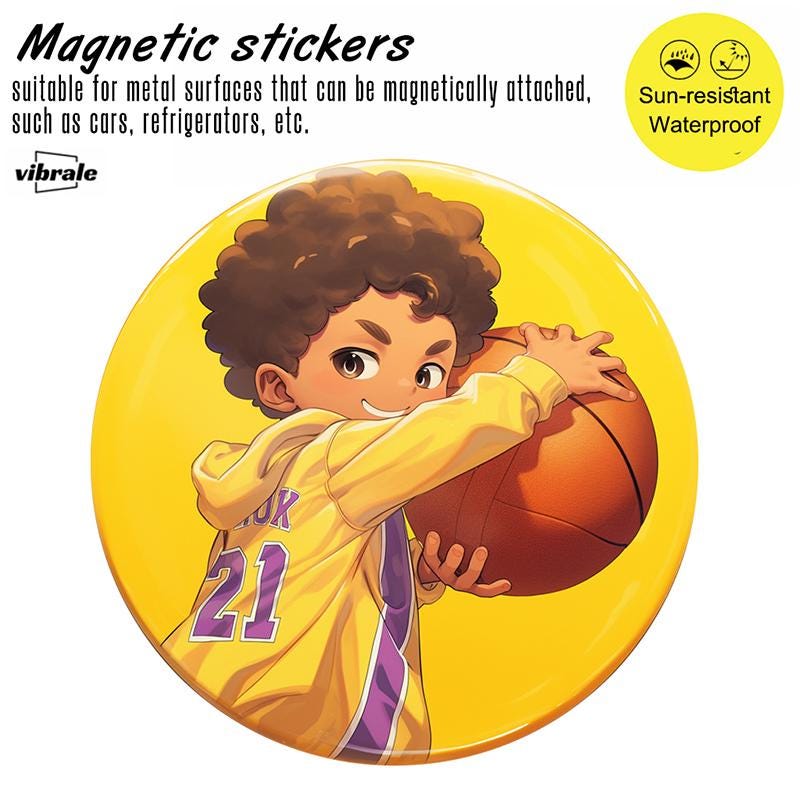 Personalize your car! NBA,basketball style,Magnetic stickers,Car stickers,car decals,refrigerator decals,car accessories