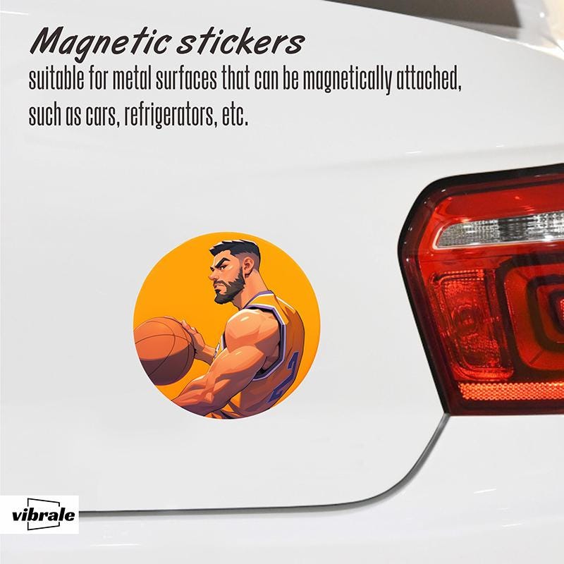 Personalize stickers! NBA,basketball style,Magnetic stickers,Car stickers,car decals,refrigerator decals,car accessories