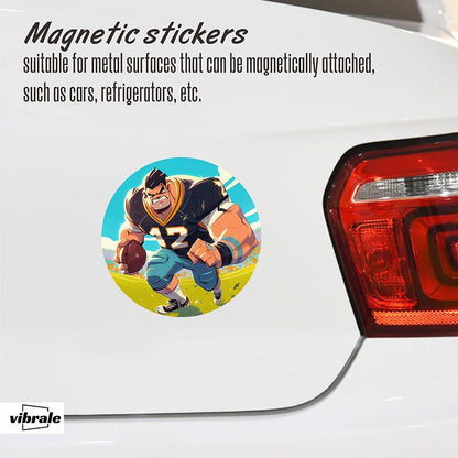 rugby style / NFL / Die-Cut Car Decal / Magnetic Bumper Decal / Weatherproof Vinyl Sticker / Car Magnets / SUV Decal