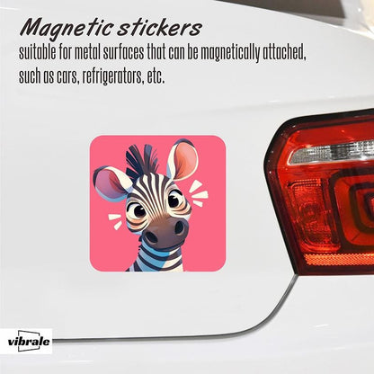 animal / Zebra sticker / car stickers / Vehicle Magnet / Waterproof Car Stickers / Magnetic Stickers / Refrigerator Magnet