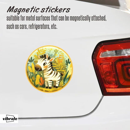 car stickers / Zebra sticker / animal / Car Bumper MAGNETS / Funny Car Sticker / Weatherproof Vinyl Sticker / Auto Accessory Sticker