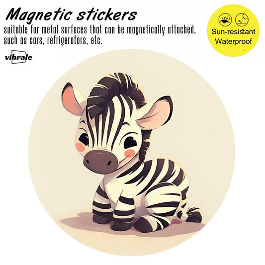 car stickers / animal / Zebra sticker / Mailbox Magnet / Magnetic Decal / Car Accessories / Decorative Magnets