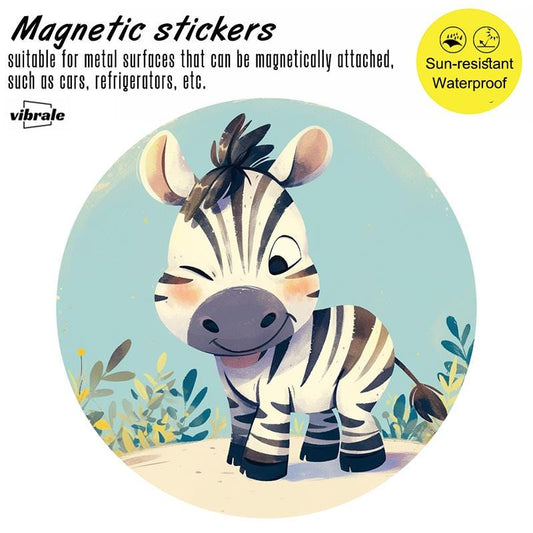 Zebra sticker / car stickers / animal / Bumper Sticker / Personalized Bumper Sticker / Vehicle Magnet / Refrigerator Magnet