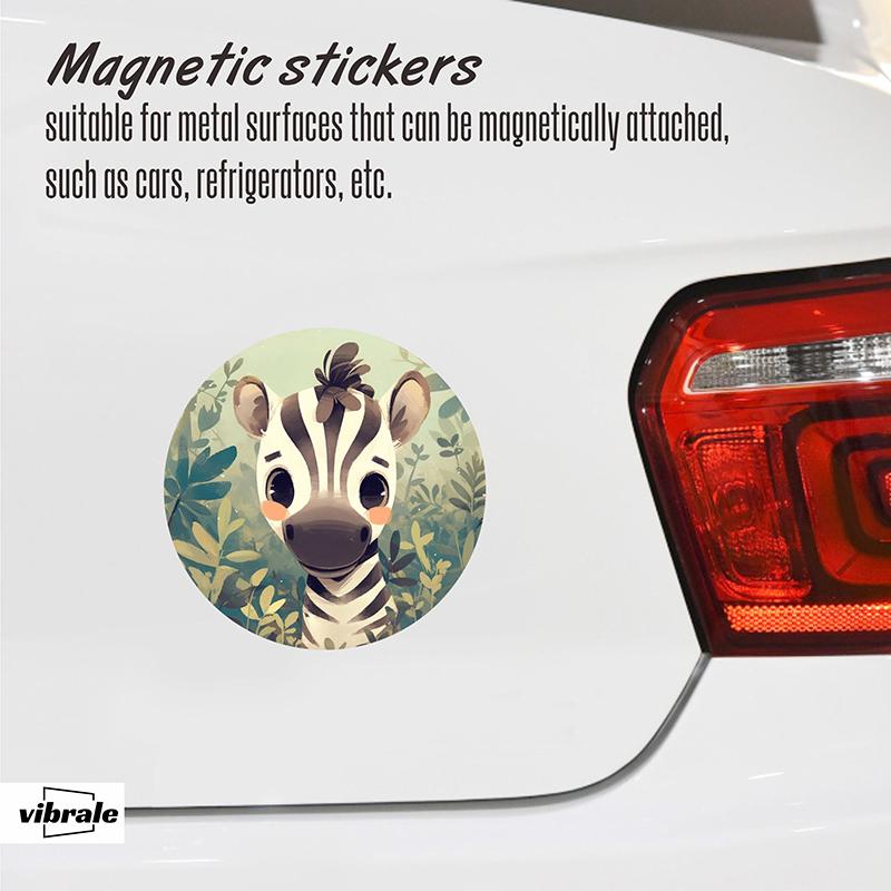 animal / car stickers / Zebra sticker / Custom Car Decal / Magnetic Stickers / Mailbox Magnet / Weatherproof Vinyl Sticker