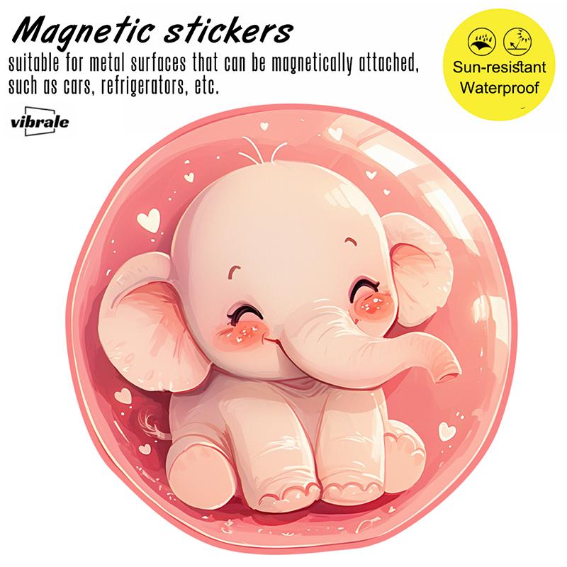 car stickers / elephant sticker / animal / Custom Name Decal / Bumper Sticker / Magnetic Stickers / Outdoor Magnet for Cars