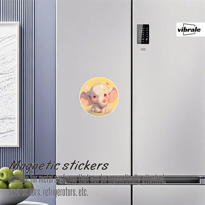 elephant sticker / car stickers / animal / Personalized Car Magnets / Custom Name Decal / Decorative Magnets / Refrigerator Magnet