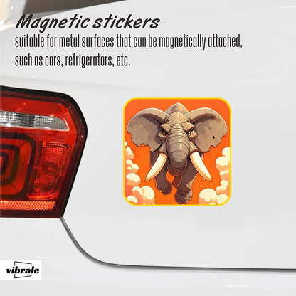 elephant sticker / car stickers / animal / Vehicle Magnet / Funny Car Sticker / Magnetic Stickers / Creative Car Magnet