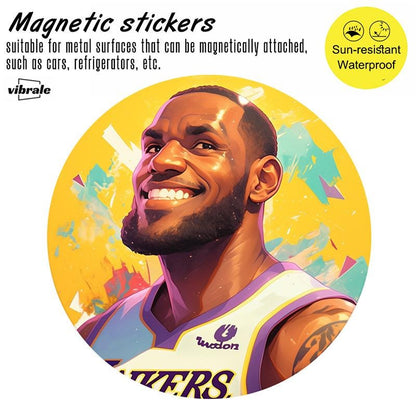 Personalize stickers! NBA,basketball style,Magnetic stickers,Car stickers,car decals,refrigerator decals,car accessories