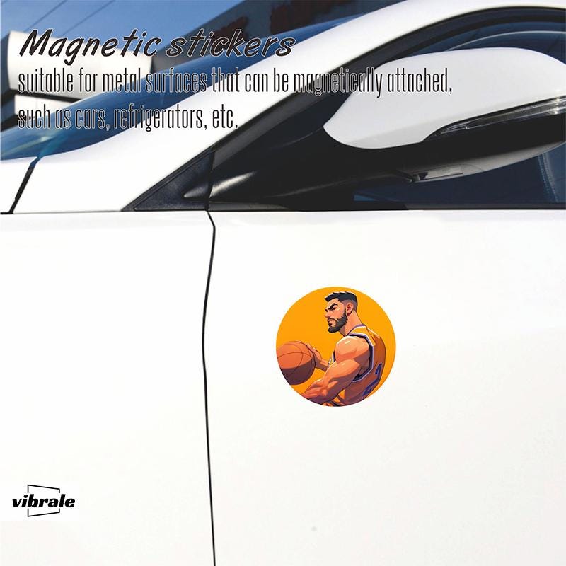 Personalize stickers! NBA,basketball style,Magnetic stickers,Car stickers,car decals,refrigerator decals,car accessories