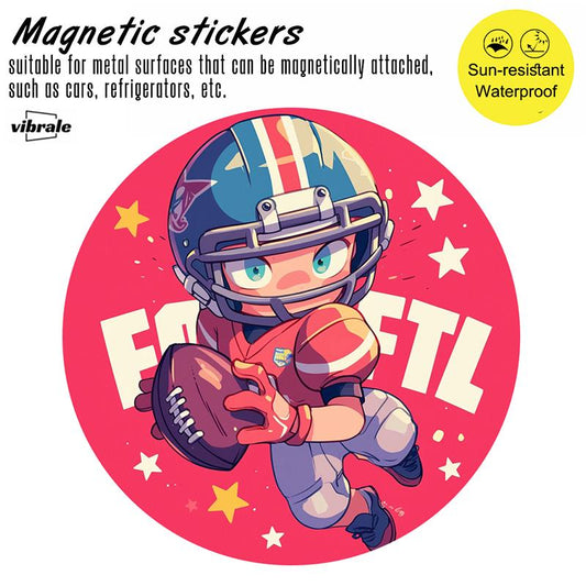 rugby style / NFL / Waterproof Car Stickers / Magnetic Decal / Vehicle Magnet / Outdoor Magnet for Cars / Car Bumper MAGNETS