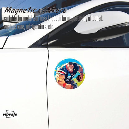 rugby style / NFL / Custom Car Decal / Funny Car Sticker / Creative Car Magnet / Car Bumper MAGNETS / Magnetic Stickers