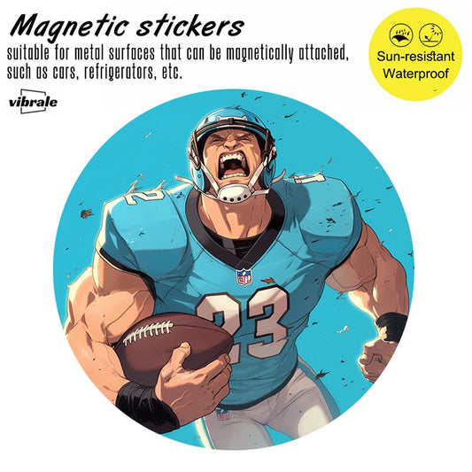 rugby style / NFL / Car Stickers / Vehicle Magnet / Personalized Bumper Sticker / Refrigerator Magnet / Outdoor Magnet for Cars