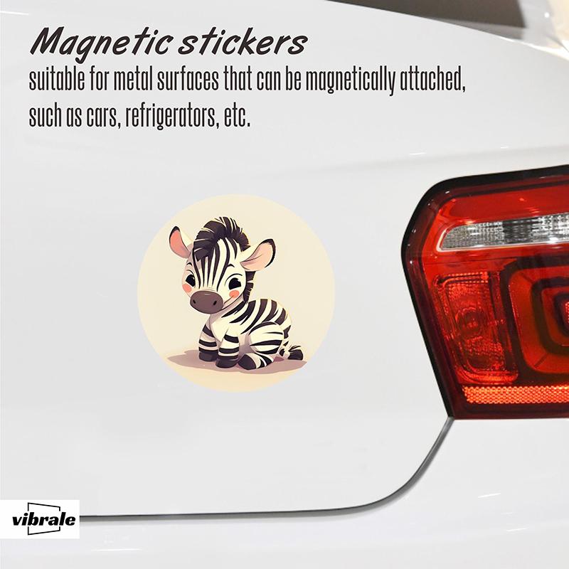 car stickers / animal / Zebra sticker / Mailbox Magnet / Magnetic Decal / Car Accessories / Decorative Magnets