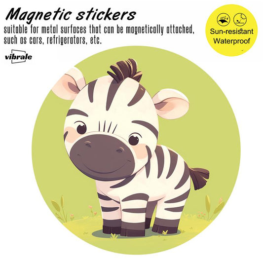 animal / Zebra sticker / Vinyl Sticker / Car Magnets / Reflective Car Sticker / Creative Car Magnet / Travel Car Decal