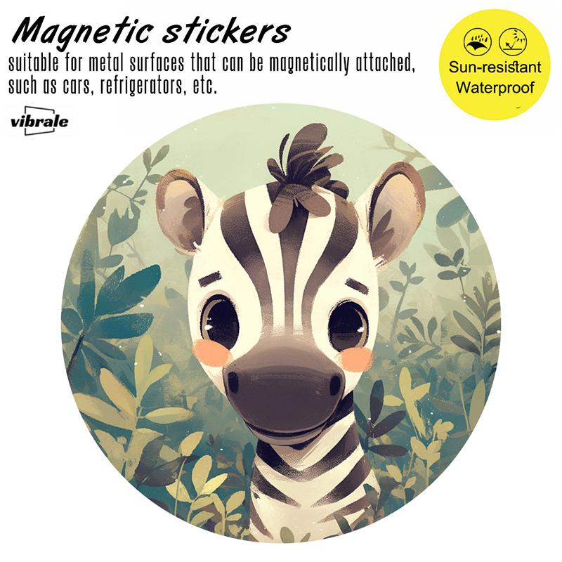 animal / car stickers / Zebra sticker / Custom Car Decal / Magnetic Stickers / Mailbox Magnet / Weatherproof Vinyl Sticker