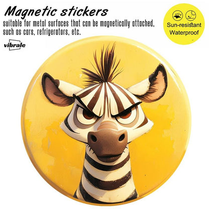 Zebra sticker / Vinyl Sticker / animal / Custom Car Decal / Personalized Car Magnets / Car Window Sticker / Outdoor Magnet for Cars