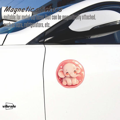 car stickers / elephant sticker / animal / Custom Name Decal / Bumper Sticker / Magnetic Stickers / Outdoor Magnet for Cars