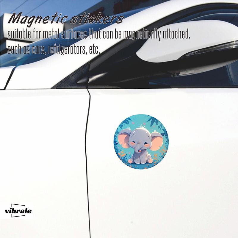 elephant sticker / animal / car stickers / Tailgate Sticker / Personalized Car Decal / Cute Car Magnet / Reflective Car Sticker