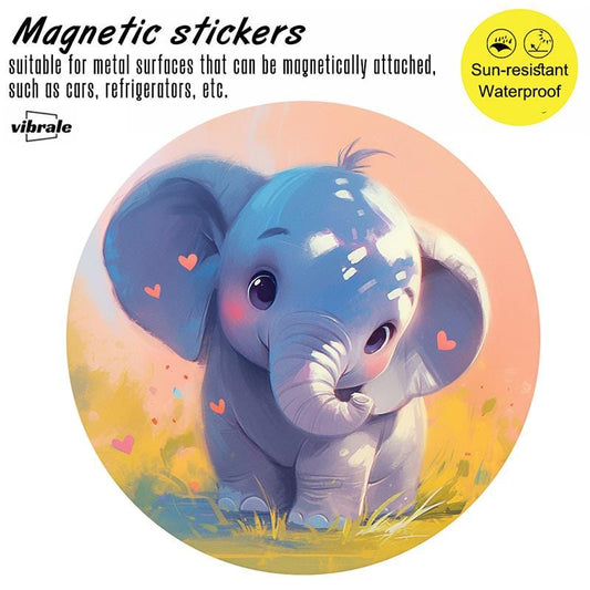 car stickers / animal / elephant sticker / Die-Cut Car Decal / Car Bumper MAGNETS / Magnetic Bumper Decal / Travel Car Decal