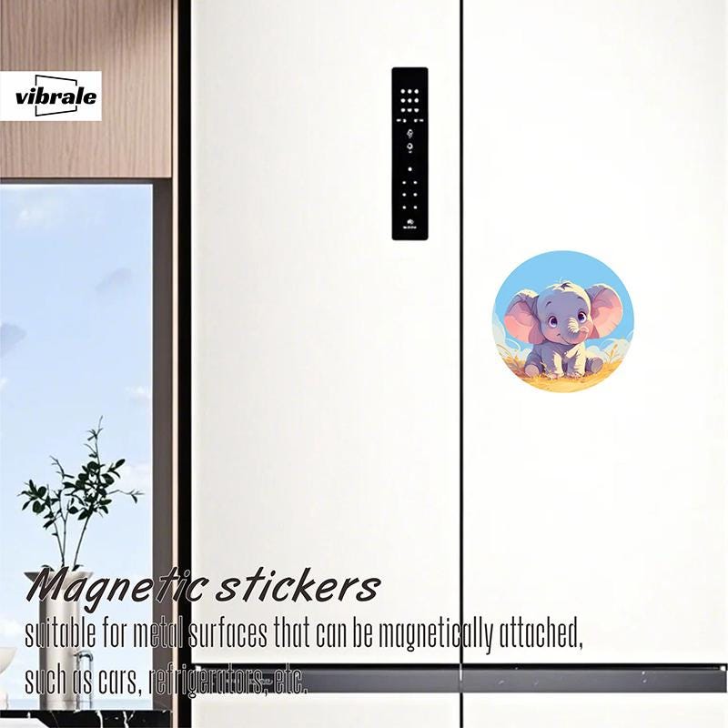 animal / car stickers / elephant sticker / Fridge Magnet / Mailbox Magnet / Weatherproof Vinyl Sticker / Creative Car Magnet