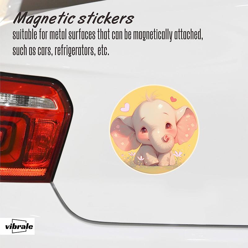 elephant sticker / car stickers / animal / Personalized Car Magnets / Custom Name Decal / Decorative Magnets / Refrigerator Magnet