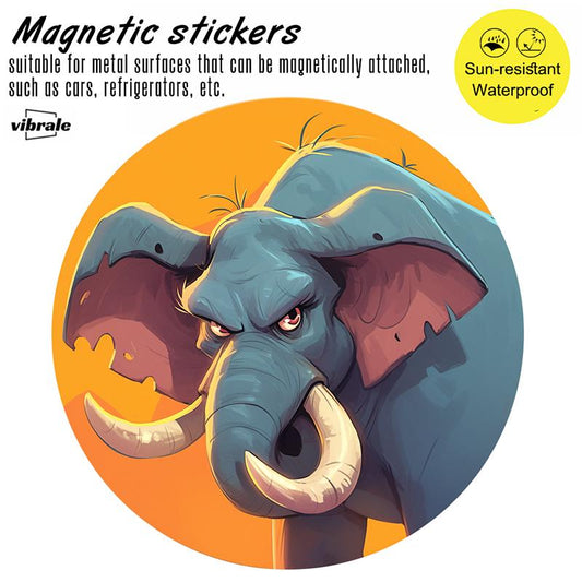 elephant sticker / animal / car stickers / Auto Accessory Sticker / Vinyl Sticker / Fridge Magnet / Magnetic Decal