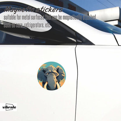 car stickers / animal / elephant sticker / Refrigerator Magnet / Mailbox Magnet / Bumper Sticker / Car Accessories