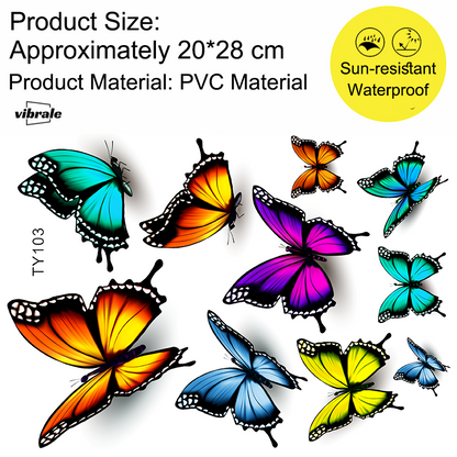 butterfly Stickers / Car Stickers / Car Decals / Bumper sticker / Refrigerator sticker / Diary sticker /  Scrapbook Stickers / Waterproof